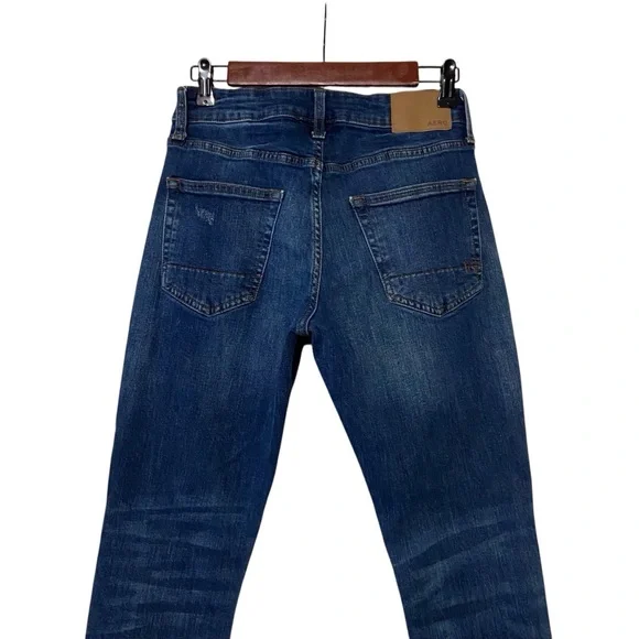 Aeropostale Athletic Skinny Jeans Blue - Picture 5 of 9